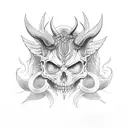 Lucifer tattoo design idea