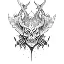 Lucifer tattoo design idea