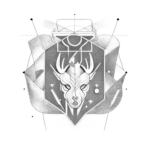 Arrows crossing to make x zodiac signs between spaces of the arrow x, aries, leo, taurus, and Virgo tattoo design idea