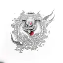 creation of Adam  tattoo design idea