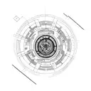 cpu architecture left chest tattoo design idea