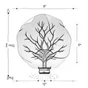 tree growing inside light bulb tattoo design idea