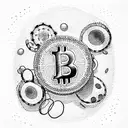 bitcoin tattoo design idea