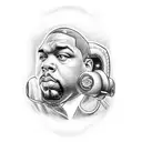 tupcac, notorious big, dr dre, ice cube tattoo design idea