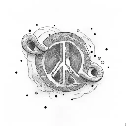 peace,strong,lonely tattoo design idea