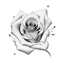 Rose name tattoo design idea