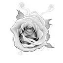 Rose name tattoo design idea