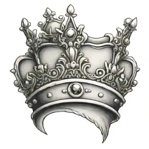 crown for princess and prince combined tattoo tattoo design idea