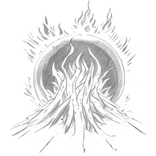 Dark souls 3 eclipse above a dark souls campfire tattoo design idea