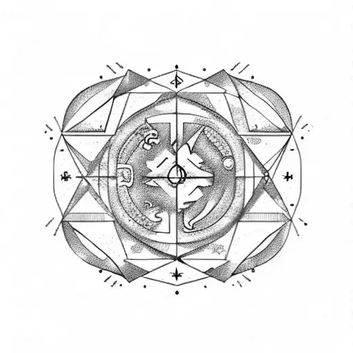 astrology zodiac Capricorn Aries cancer tattoo design idea