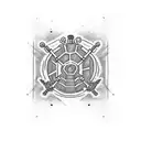 Wu Tang Clan Logo with a Dalek theme tattoo design idea
