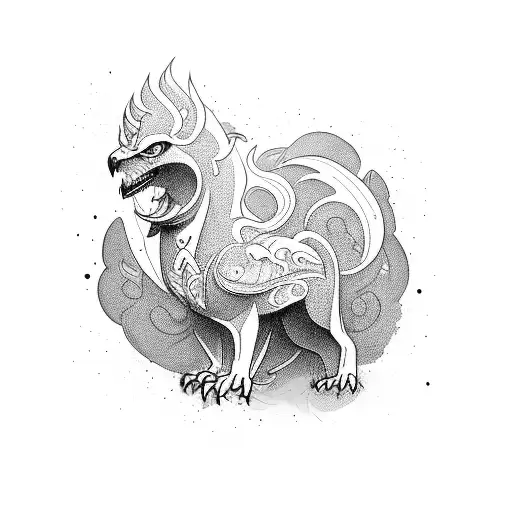 Griffin tattoo design idea