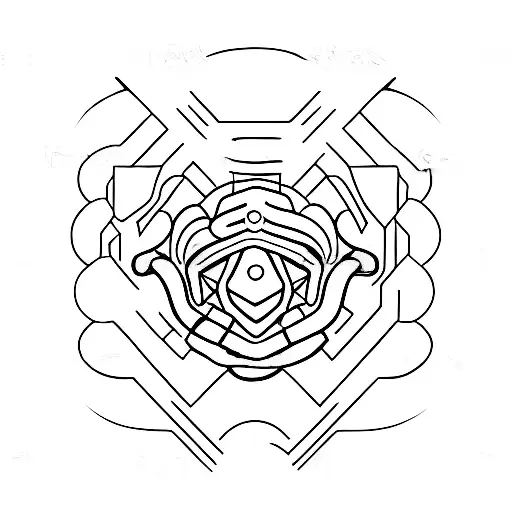 D B P A letters tattoo design idea