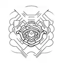 D B P A letters tattoo design idea