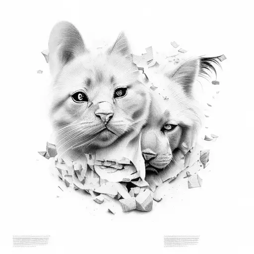 Create a compelling and emotive image that conveys the theme of heartbreak and the loss of trust in relationships, with  tattoo design idea