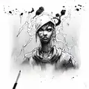 thug dangerous tattoo design idea