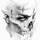 thug dangerous tattoo design idea