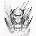 thug dangerous tattoo design idea