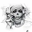 stay thug tattoo design idea