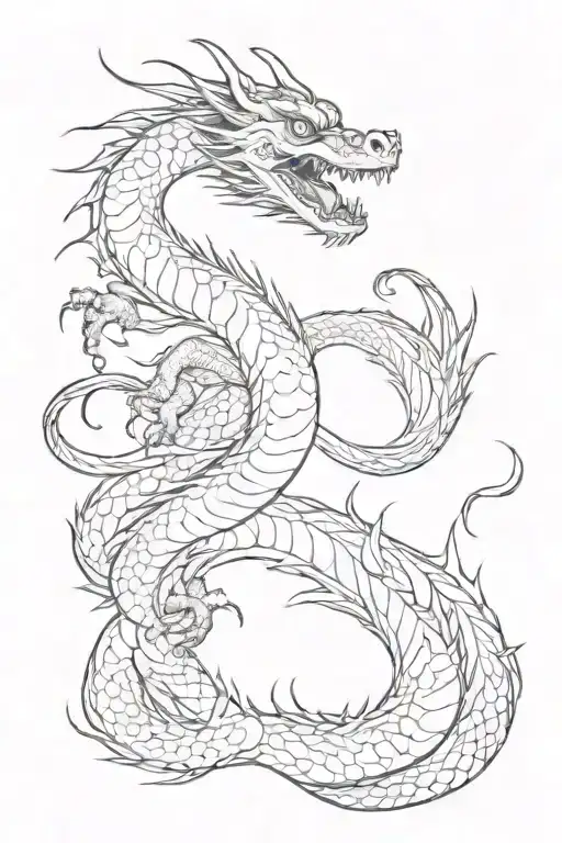 japanese dragon water dragon tattoo design idea