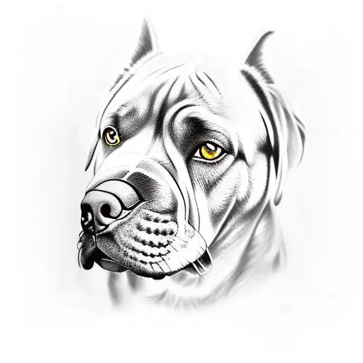 cane corso  tattoo design idea