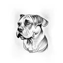 cane corso  tattoo design idea
