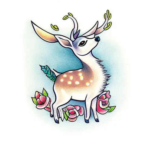 little deer from Ireland  tattoo design idea