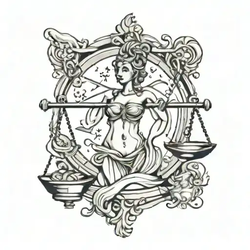cool libra between the lower bobs part of the body for women   tattoo design idea