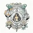 cool libra between the lower bobs part of the body for women   tattoo design idea