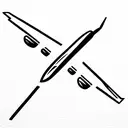 747 airplane seat tattoo design idea