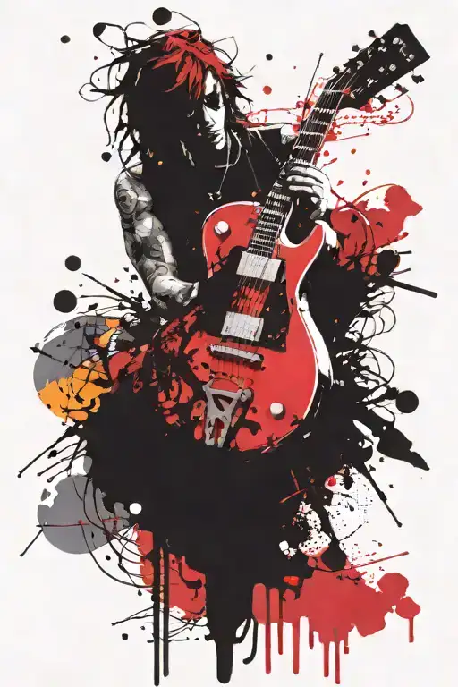 stoner metal rock punk rock inspired tattoo design idea