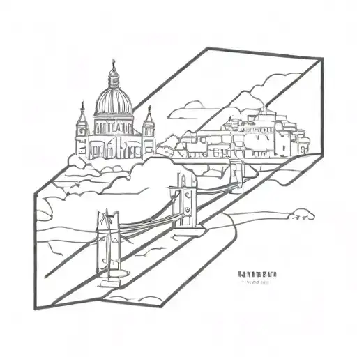 monument in Budapest tattoo design idea