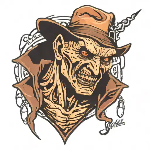 freddy Krueger tattoo design idea