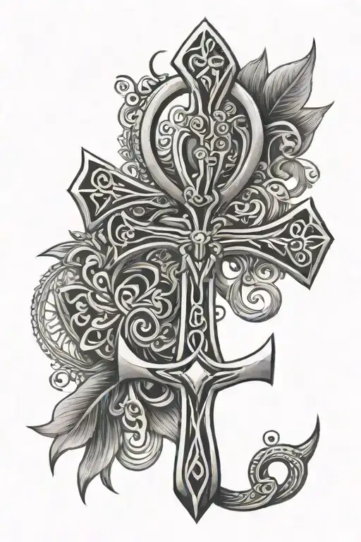 Ankh tattoo design idea