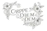 carpe diem tattoo design idea