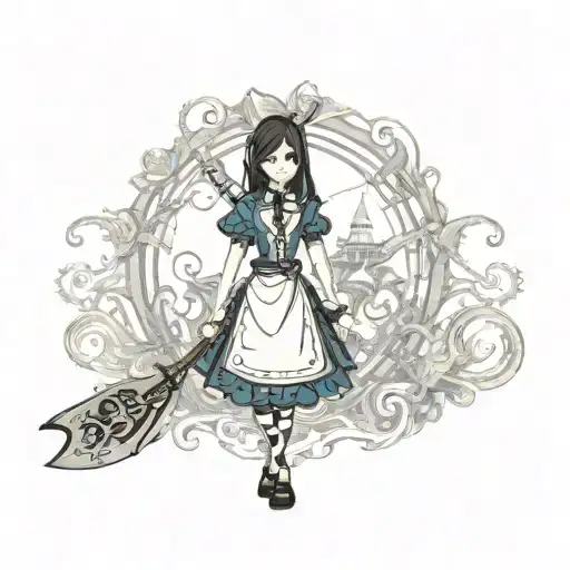 alice madness returns tattoo design idea