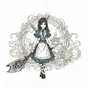 alice madness returns tattoo design idea