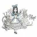 alice madness returns tattoo design idea