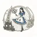 alice madness returns tattoo design idea