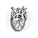 Human heart with the veins being the number 9, a semi colon, smoking. Make it look melting.  tattoo design idea