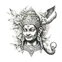 Hindu mythology tattoo design idea