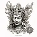 Hindu mythology tattoo design idea