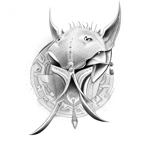 Sickle Cell Warrior tattoo design idea