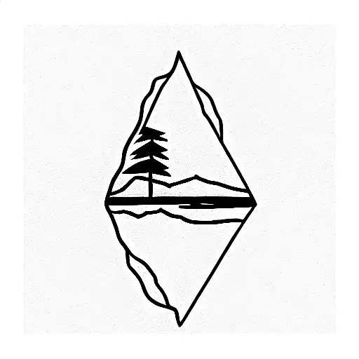 iceberg tattoo design idea
