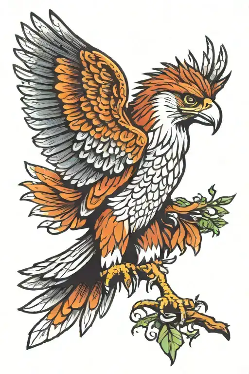 philippine eagle, tattoo design idea