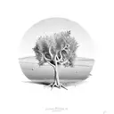 olive tree tattoo design idea