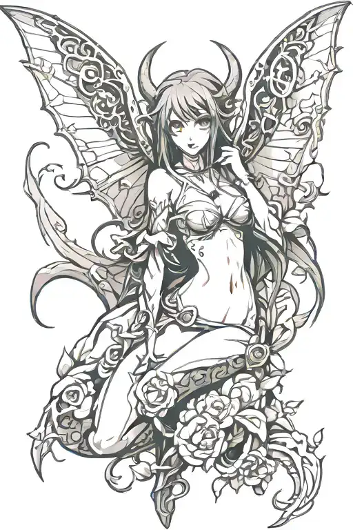 succubus tattoo design idea