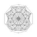 Pentagon inside an octagon tattoo design idea