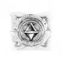 dark side of the moon and the wall pink floyd tattoo design idea