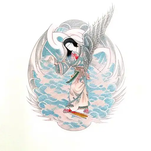 archangel  tattoo design idea